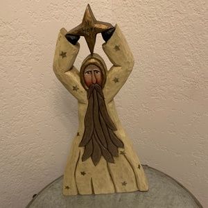 Whispering Pines Hope Santa Folk Art Style Santa Christmas Holidays